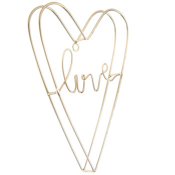 Gold Love Heart Metal Wall Decor | Hobby Lobby | 1469865